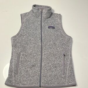 Patagonia Women’s Better Sweater Vest Heathered Gray Birch White Small
